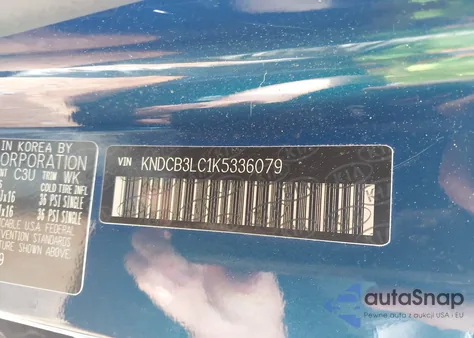 2019 Kia Niro Lx z USA, uszkodzony, nr VIN KNDCB3LC1K5336079